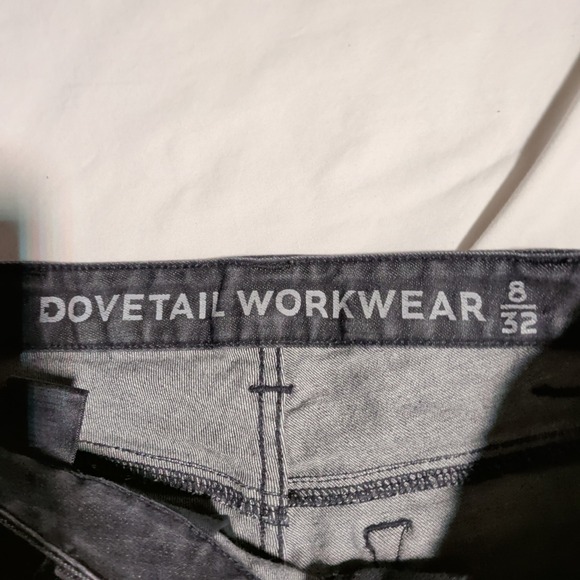 Dovetail Workwear Double Knee Pants Womens Size 8 X 32 Dark Gray Work Wear Denim - Picture 8 of 11